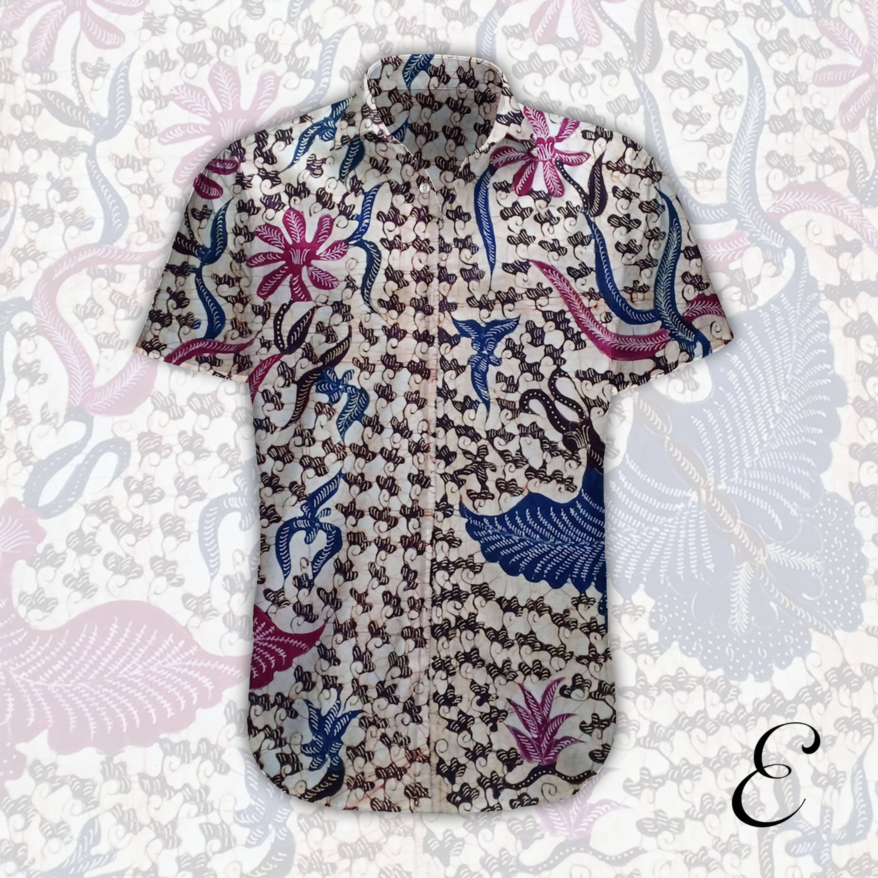 Batik Tulis Tanjung Bumi Motif Kupu-kupu Warna Coklat Kamongan