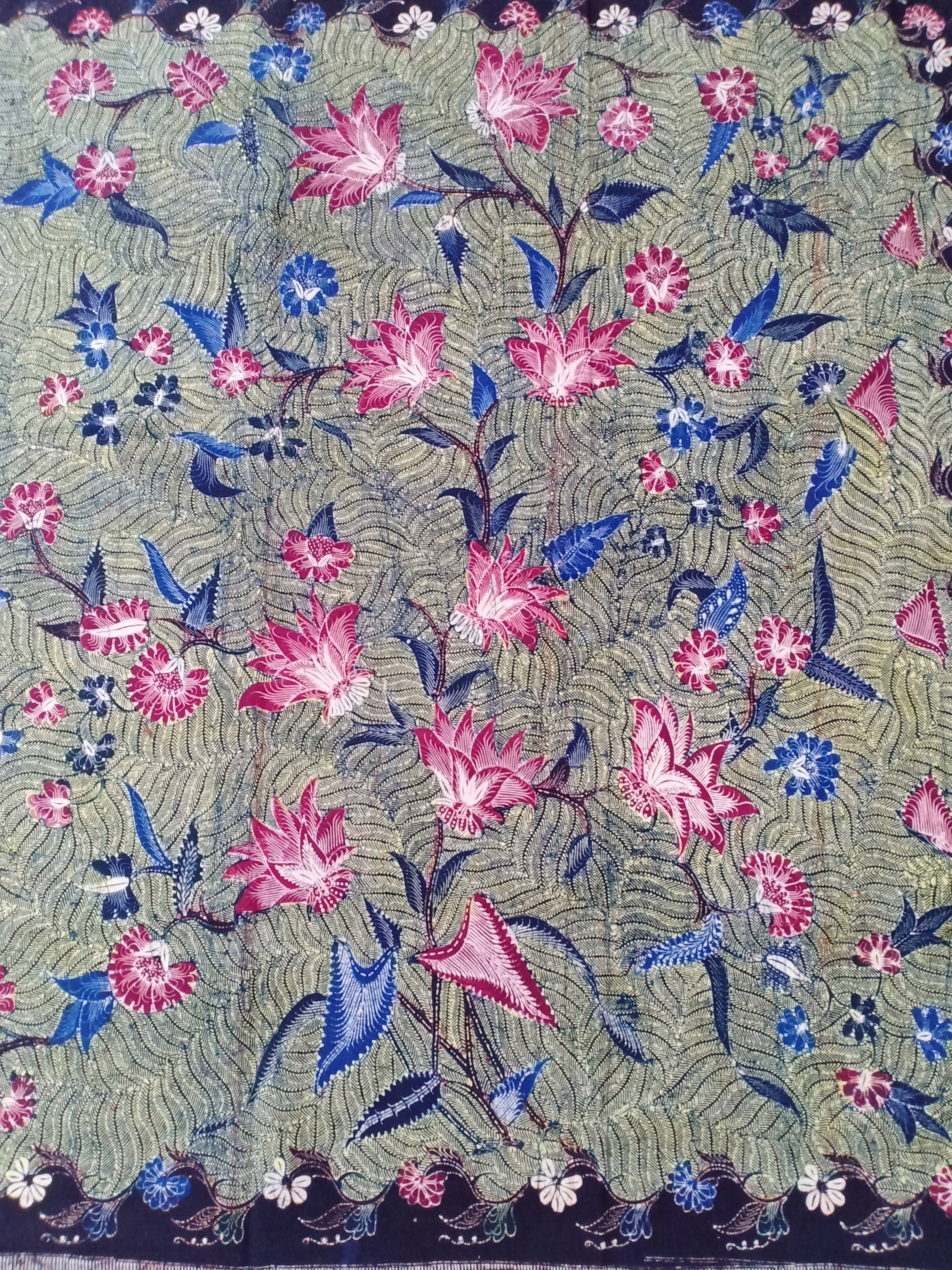 Batik Tulis Tanjung Bumi Motif Carcena Hijau