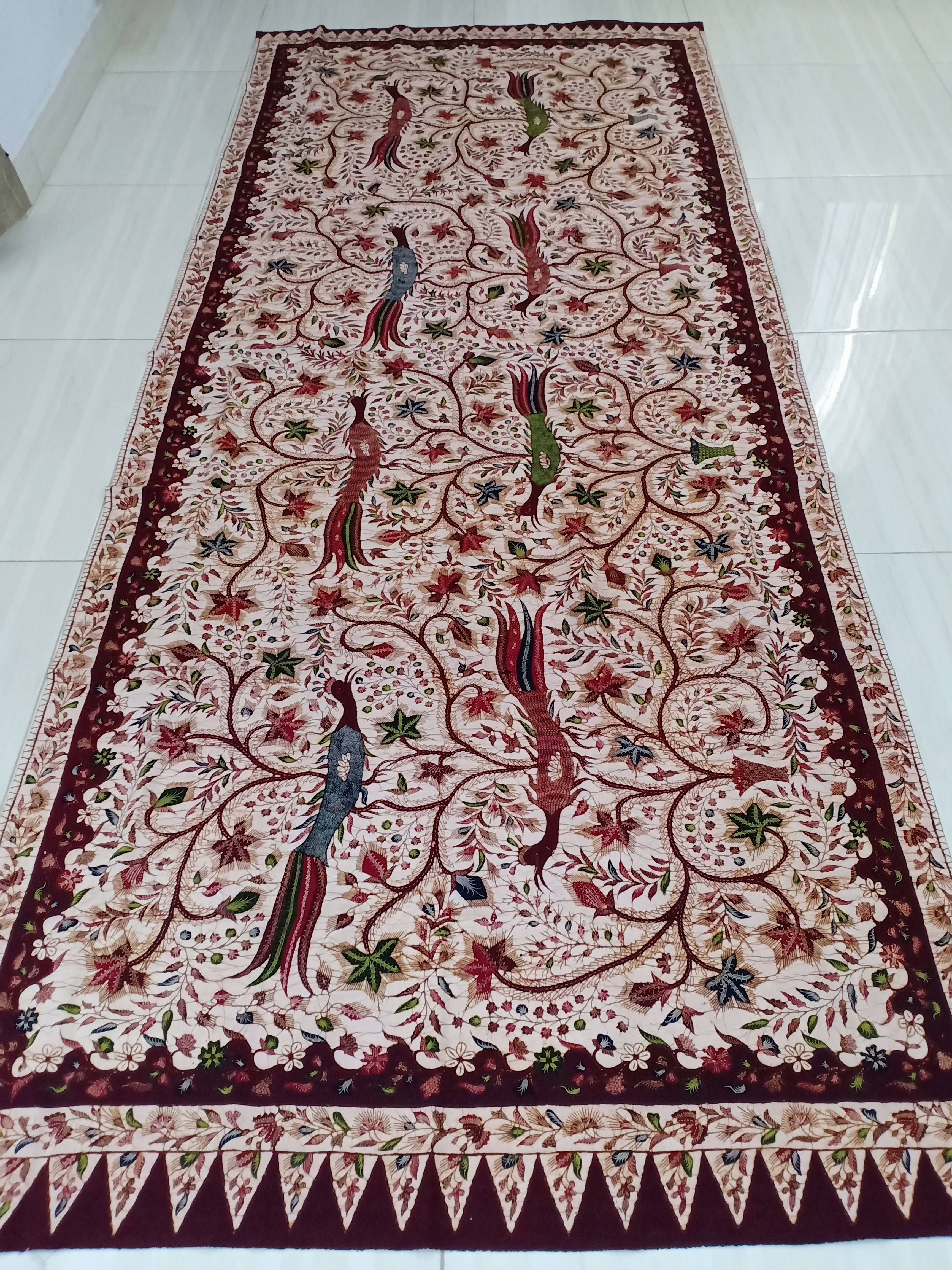 Batik Tulis Tanjung Bumi Motif Burung Perkutut Gentongan Coklat