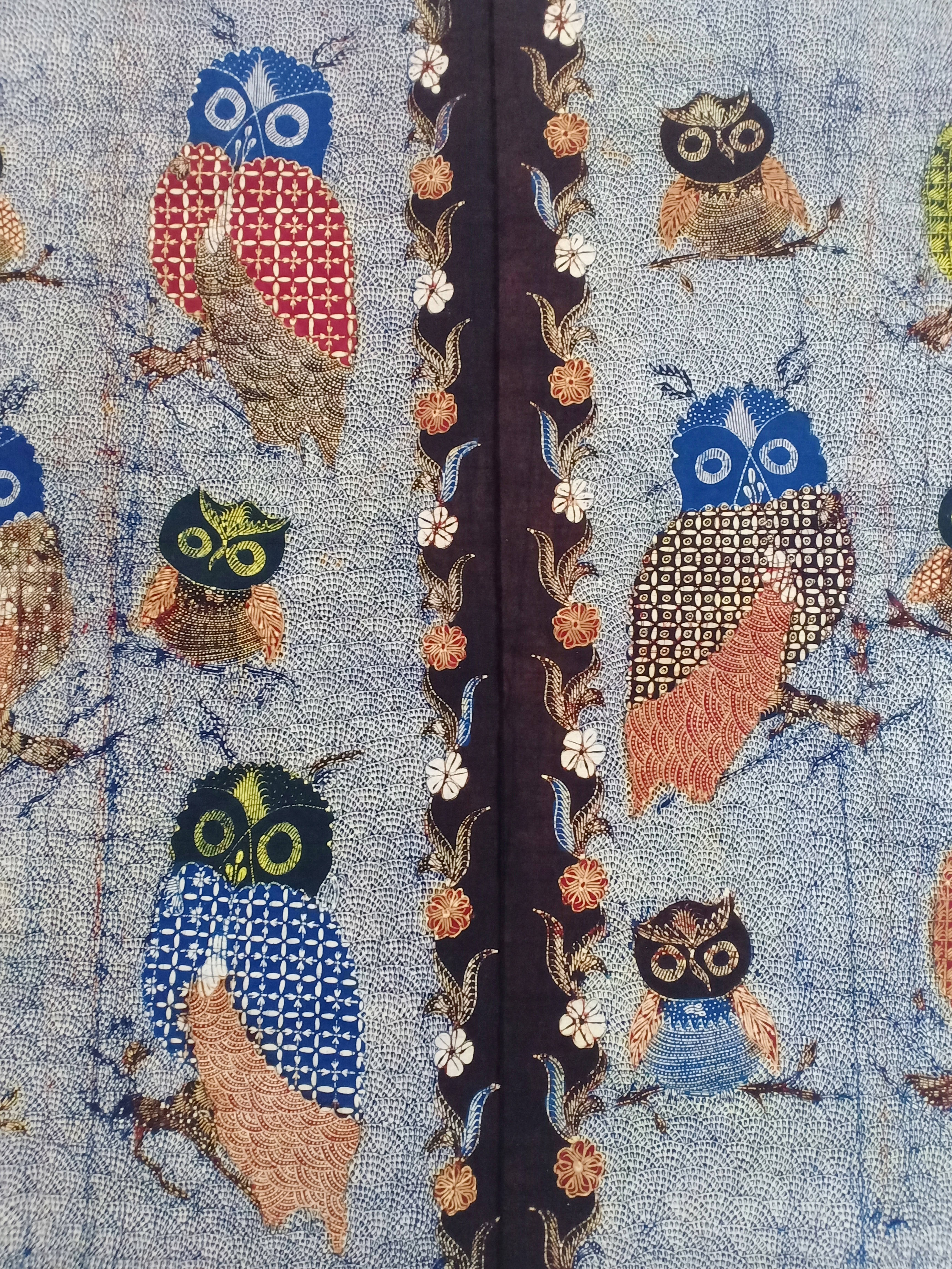 Batik Tulis Tanjung Bumi Motif Sabut Warna Biru