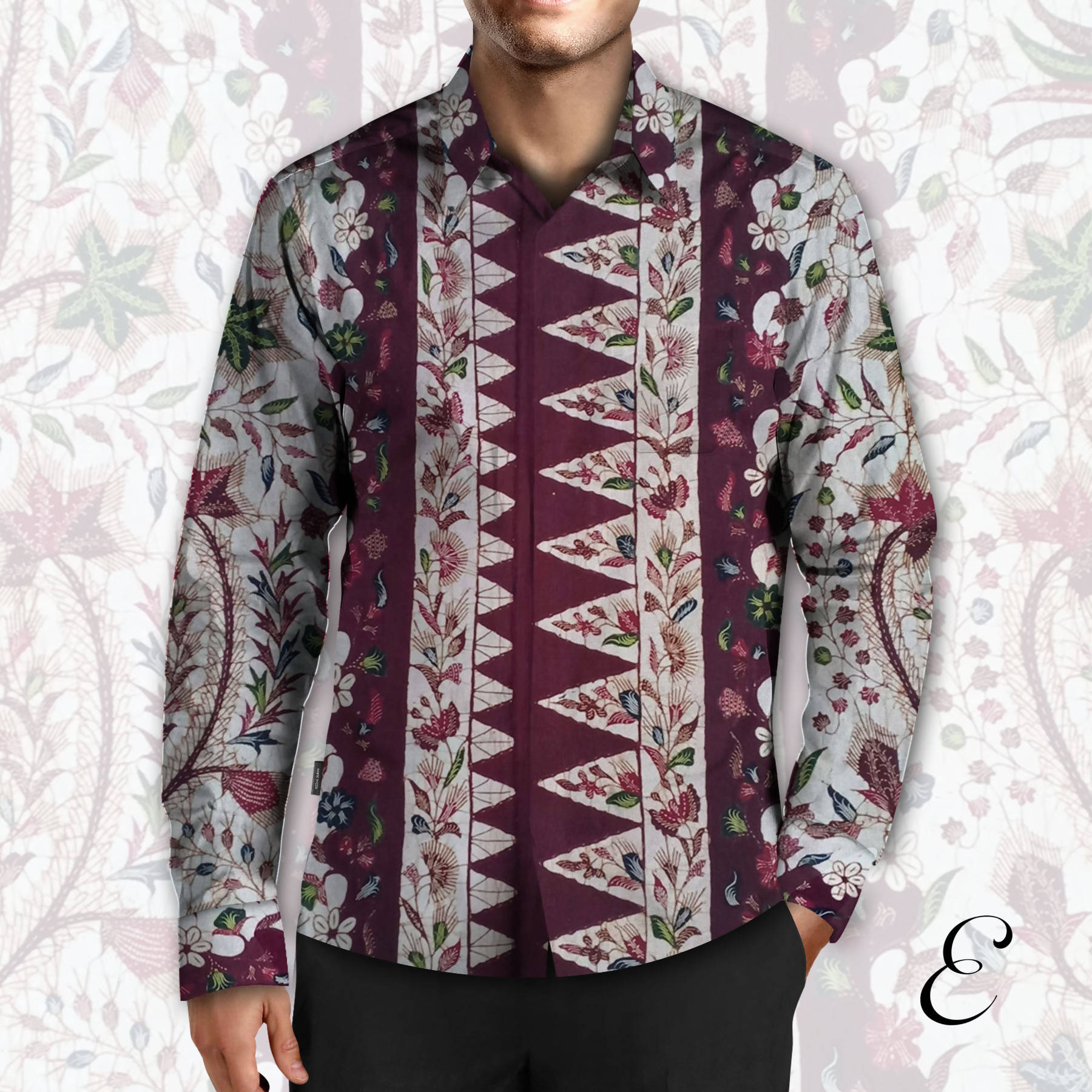 Batik Tulis Tanjung Bumi Motif Burung Perkutut Gentongan Coklat