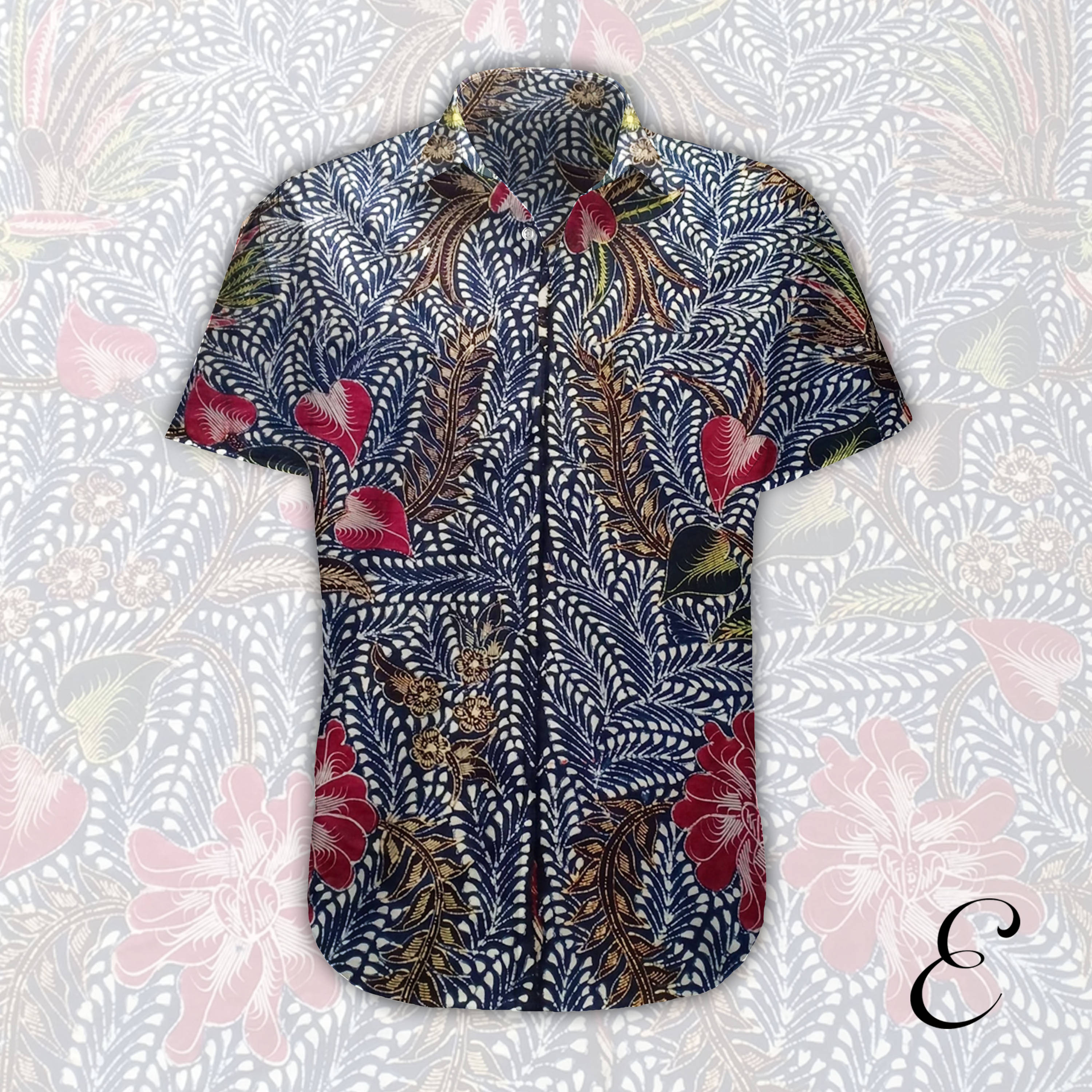 Batik Tulis Tanjung Bumi Motif Toge Warna Biru