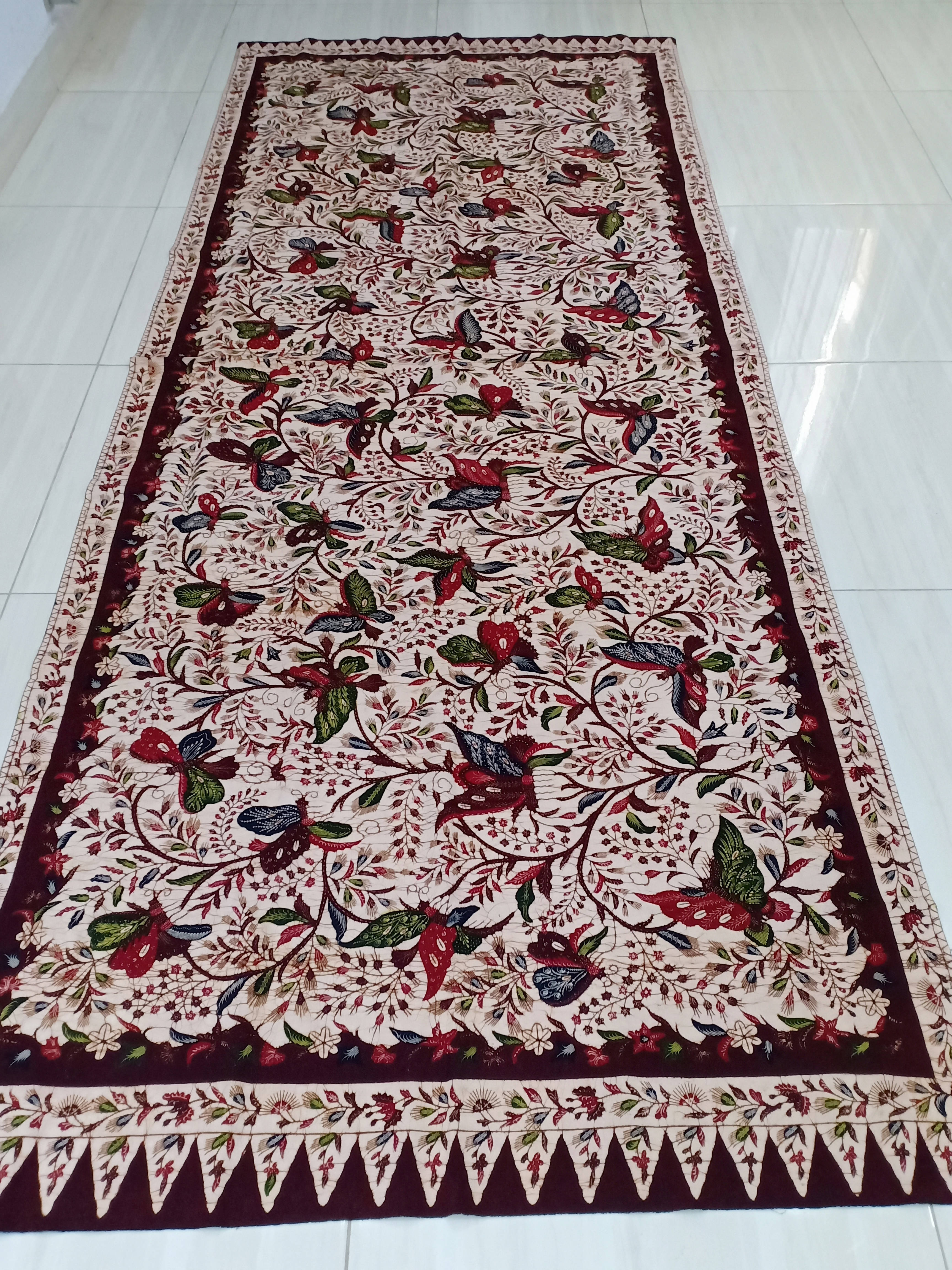 Batik Tulis Tanjung Bumi Motif Kupu-kupu Gentongan Coklat