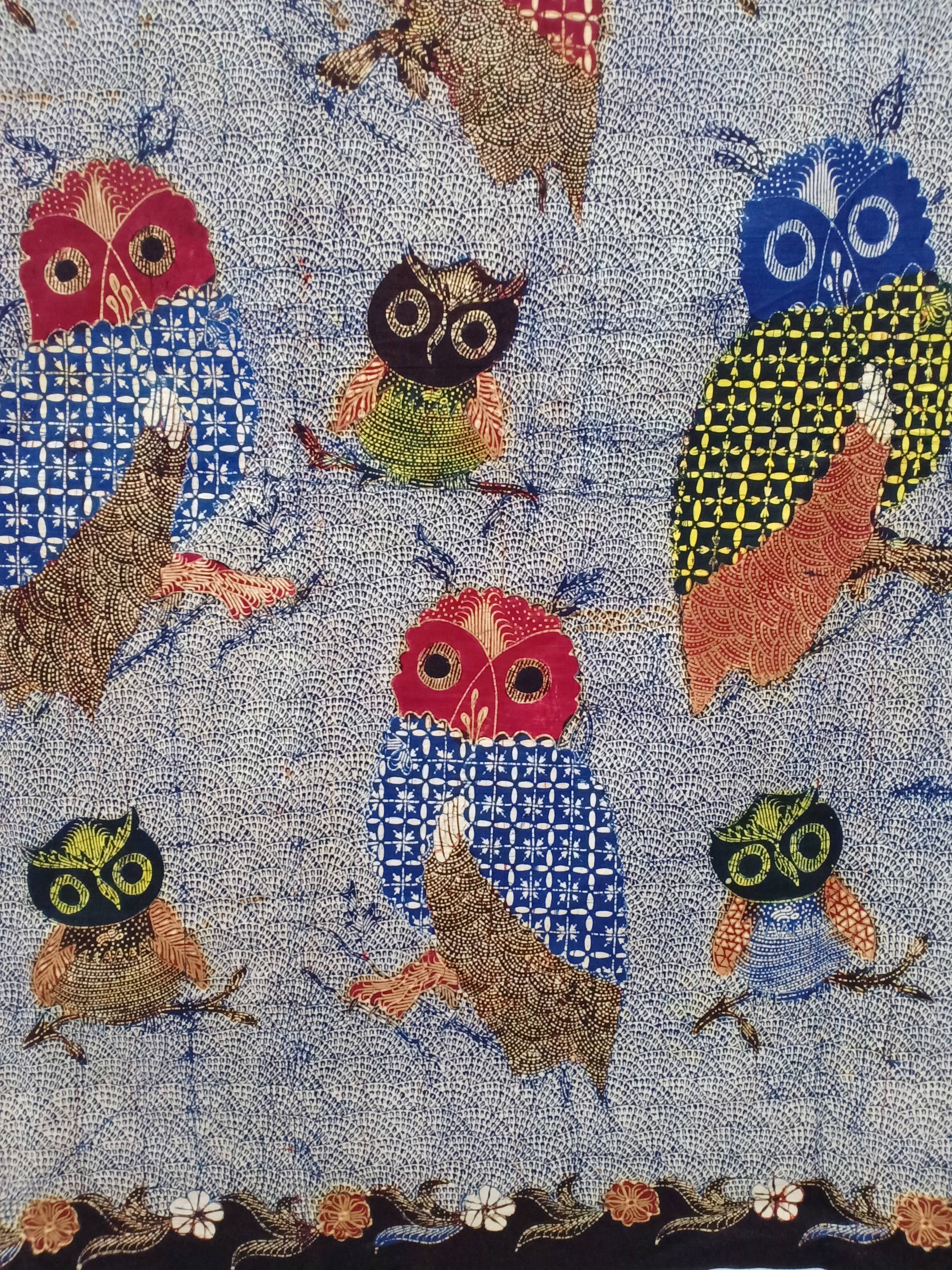 Batik Tulis Tanjung Bumi Motif Sabut Warna Biru