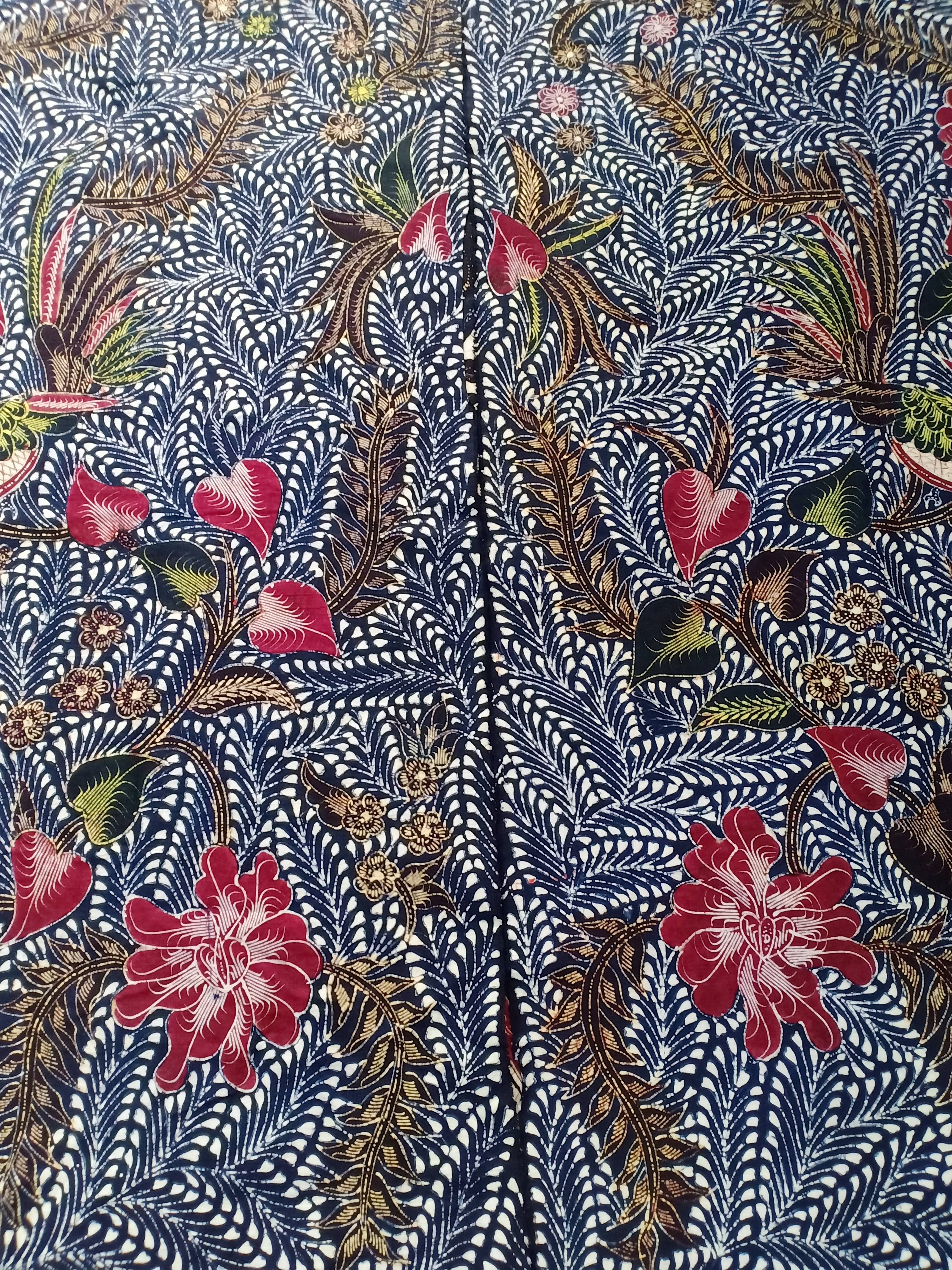Batik Tulis Tanjung Bumi Motif Toge Warna Biru