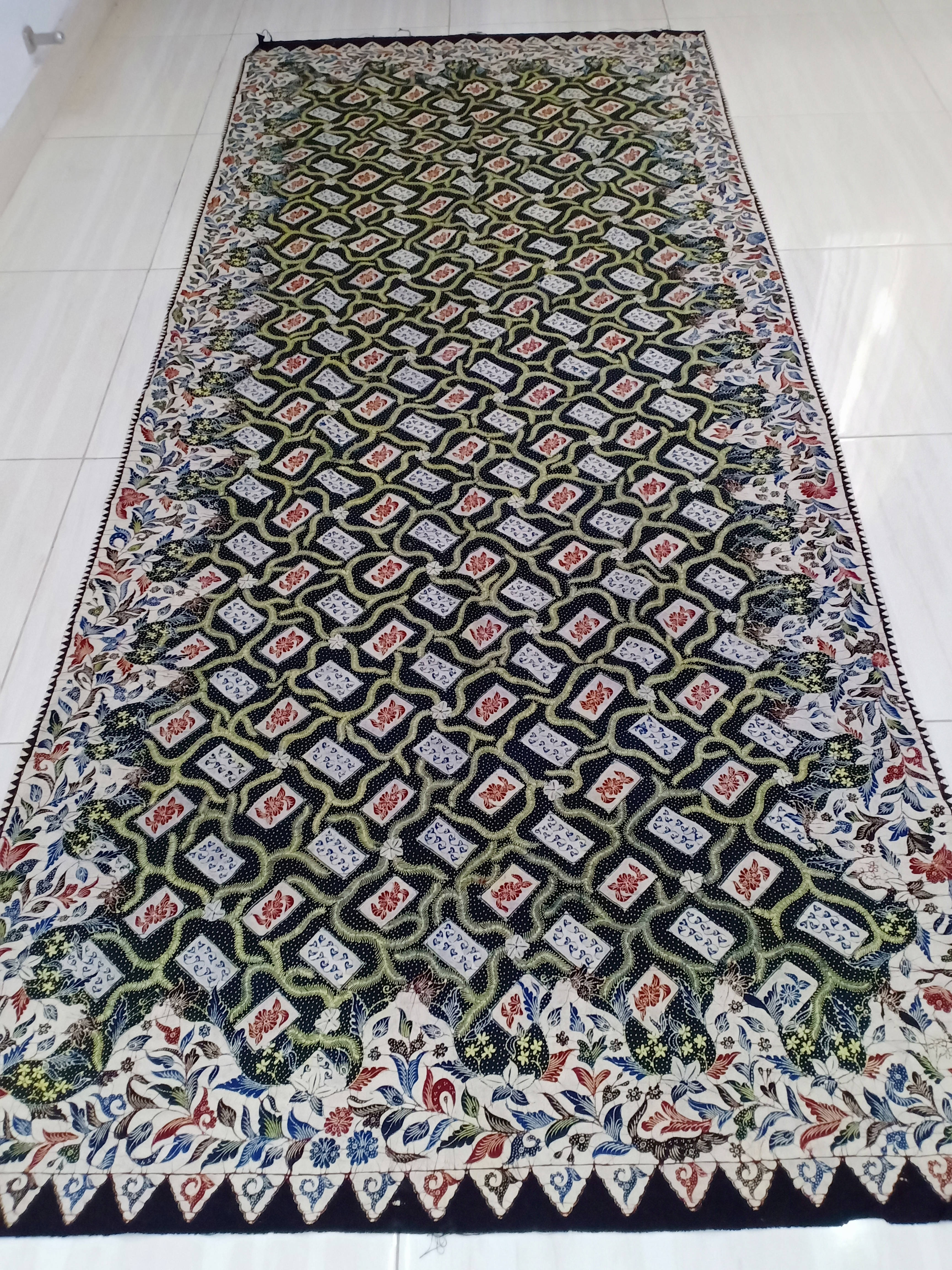 Batik Tulis Tanjungbumi Motif Lintrik Hijau