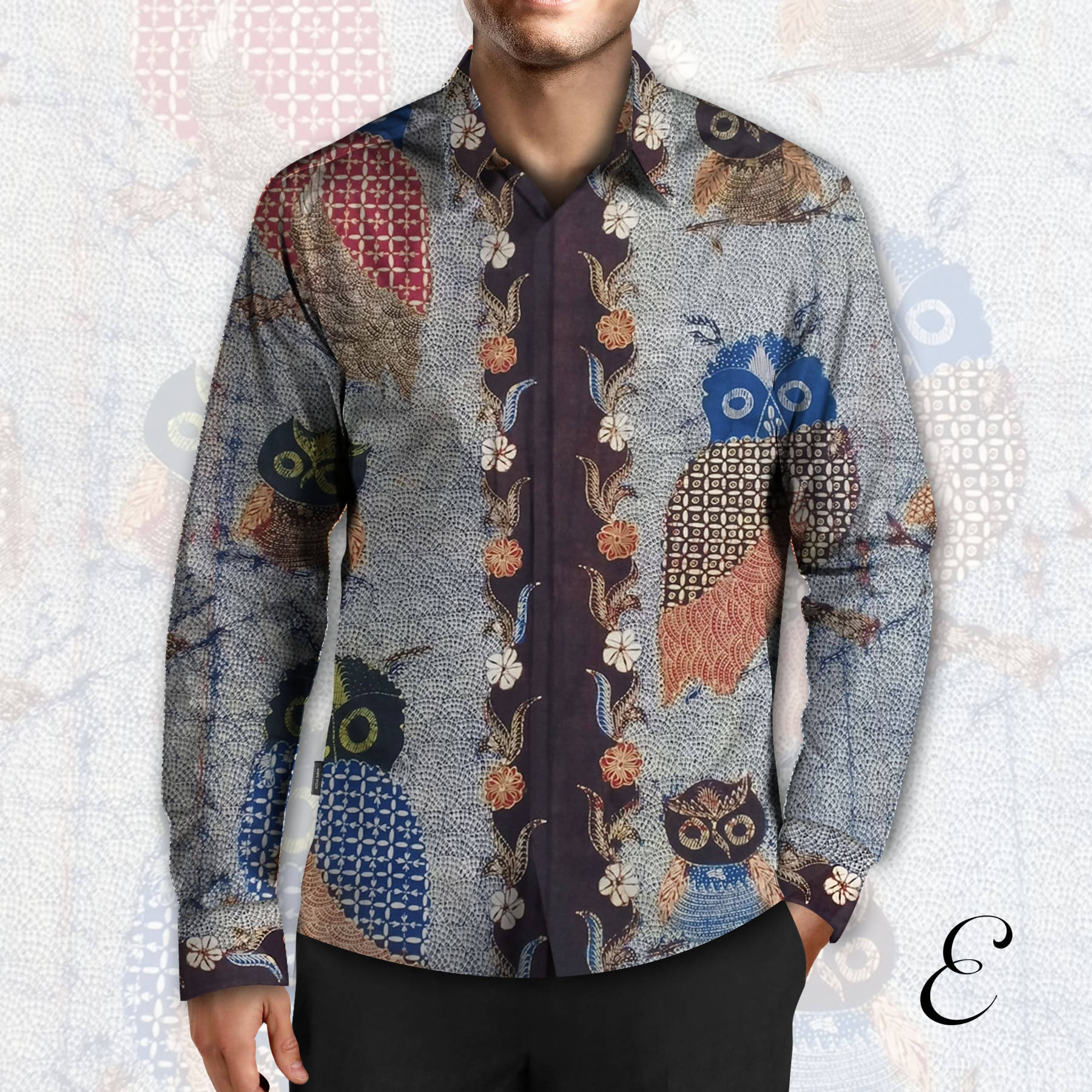 Batik Tulis Tanjung Bumi Motif Sabut Warna Biru