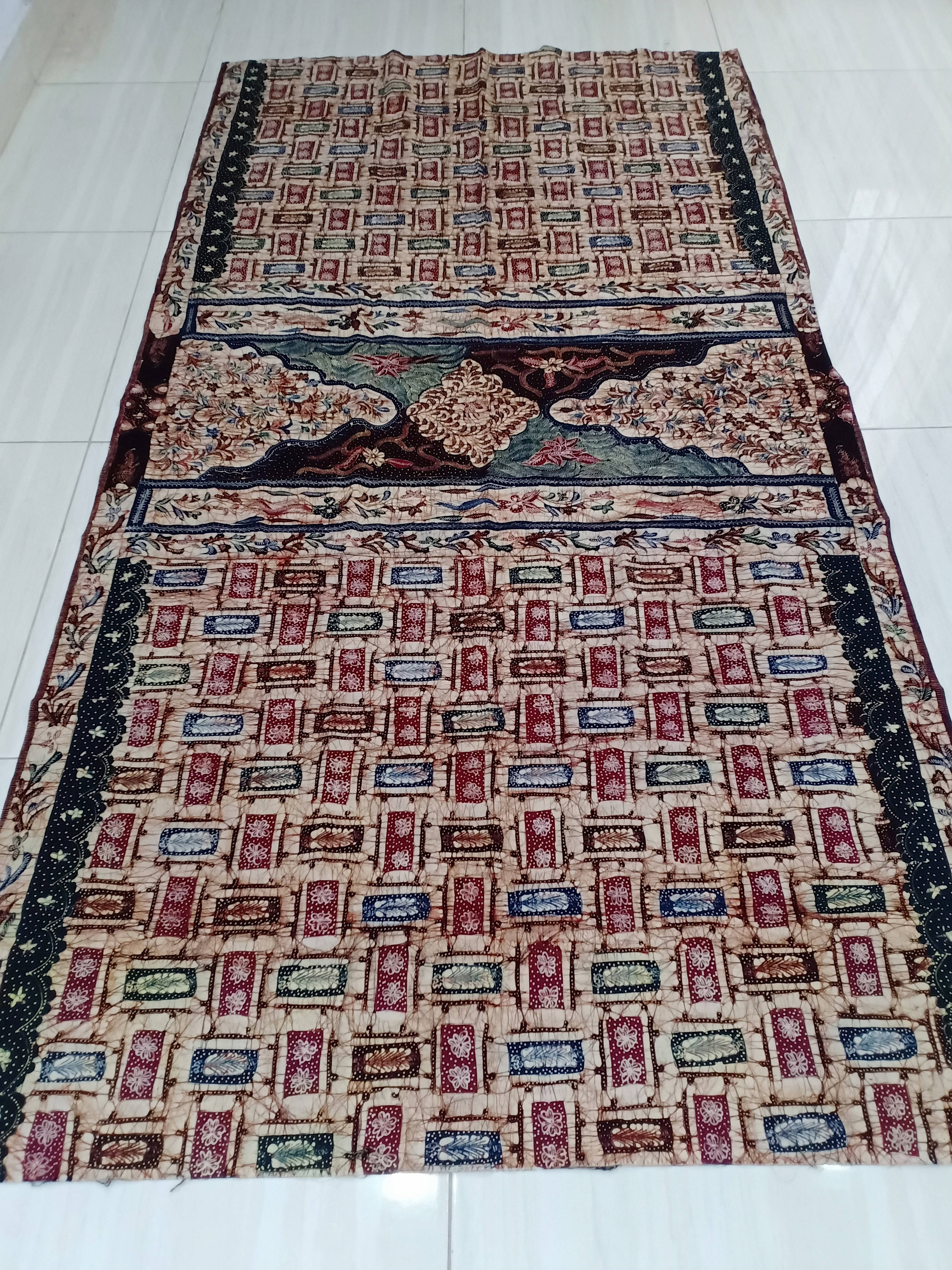 Batik Tulis Tanjung Bumi Motif Kombinasian Warna Kamongan/coklat