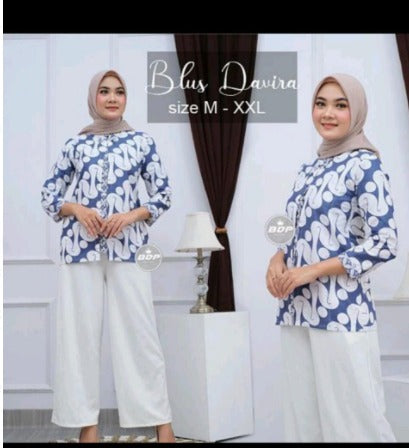 Blouse Parang miring kancing depan (Size XL)