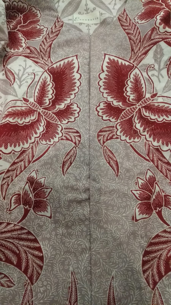 Blouse Batik Print Malam Bunga & Kupu