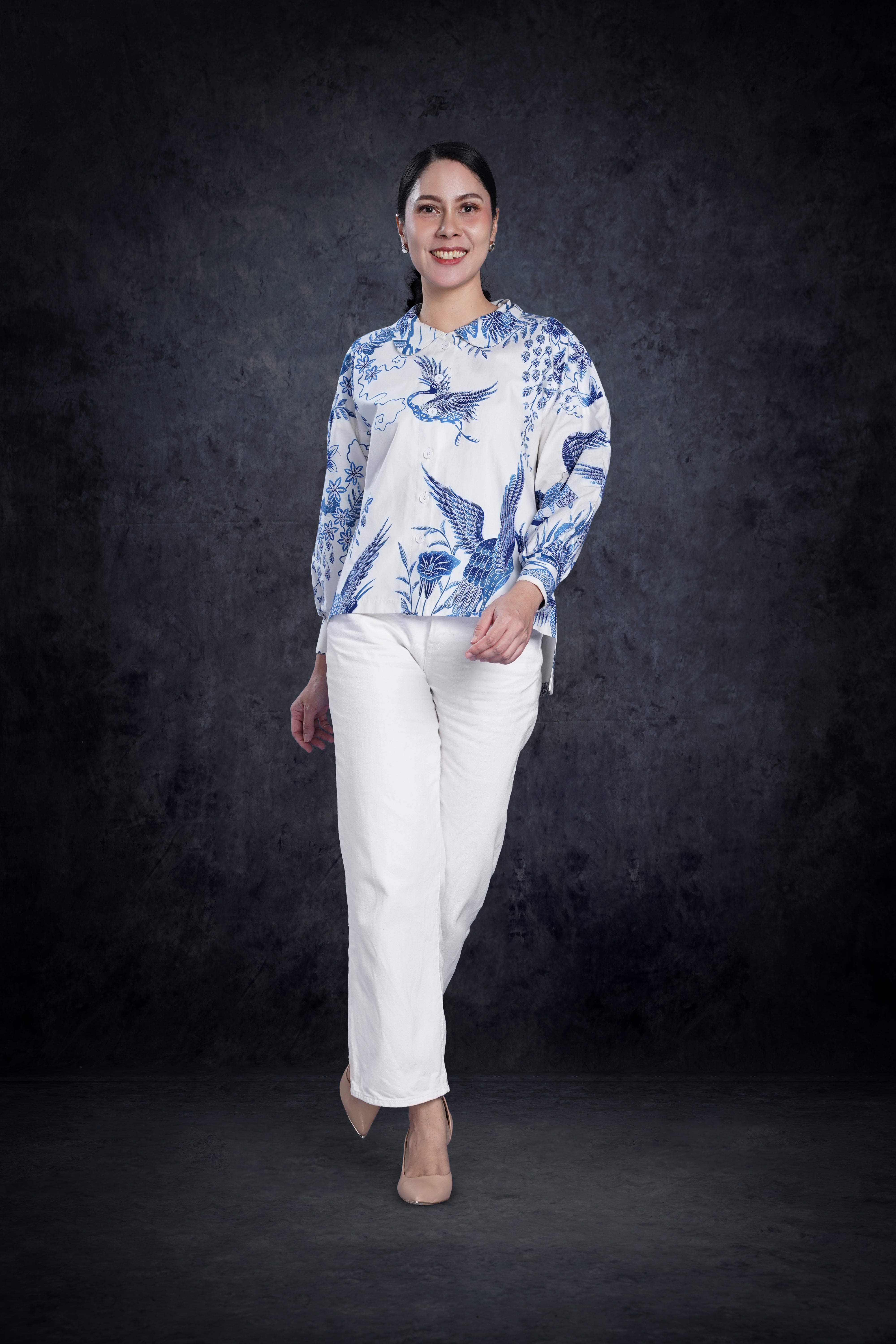 Anne White Blouse