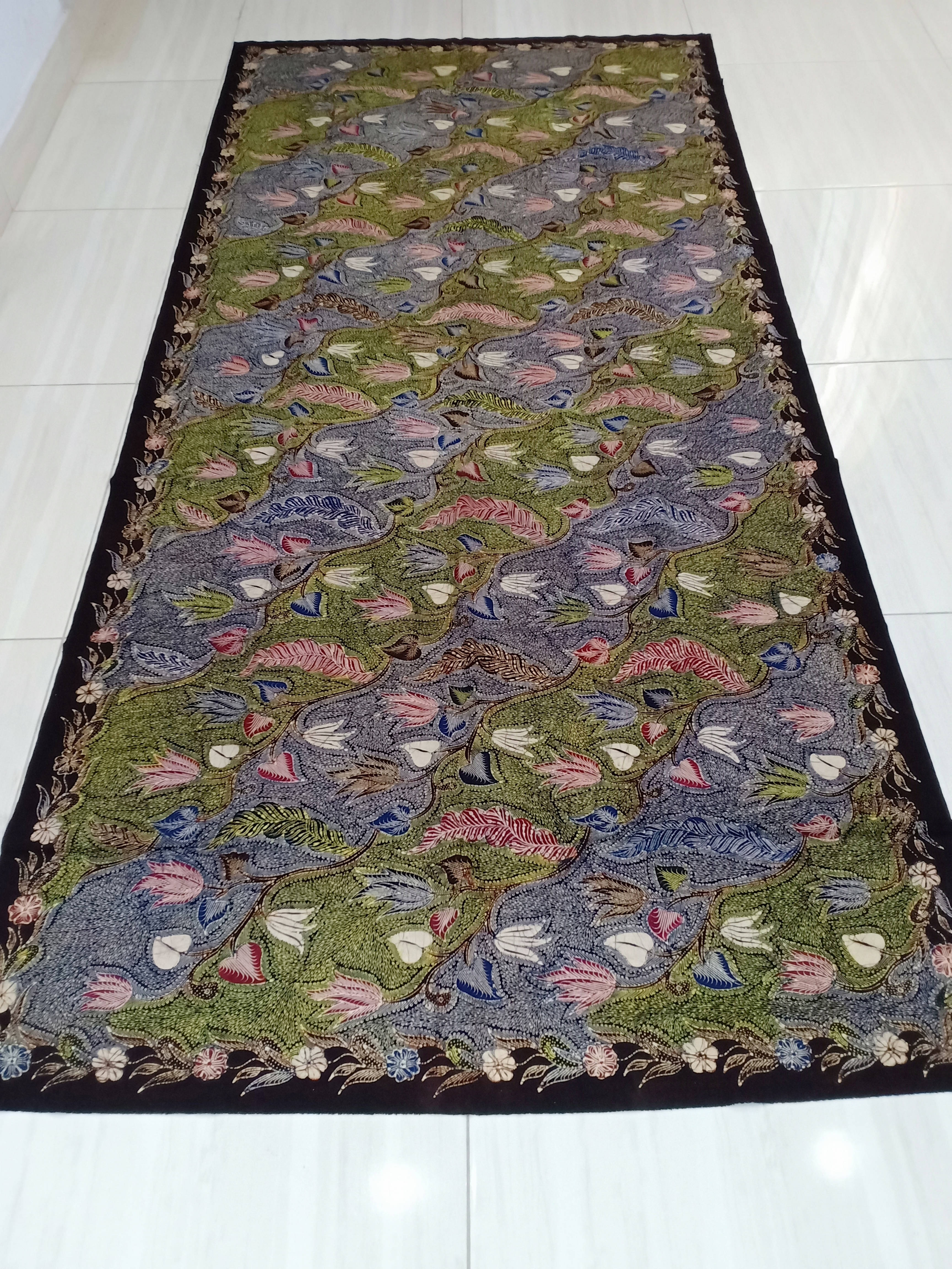 Batik Tulis Tanjung Bumi Motif Oghet Gentongan Biru